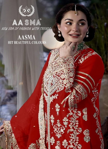 Aasma 203 I To L Hit Design Georgette Pakistani Suits Wholesale Shop In Surat  